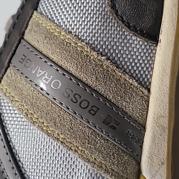 Hugo Boss Orange gray and yellow sneakers size 40(US 8)(Tu1) - Picture 6 of 7